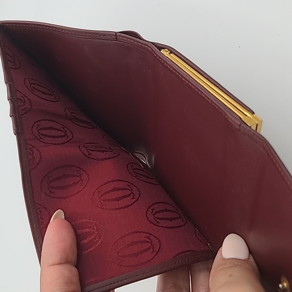 Les Must de Cartier leather kisslock wallet - Picture 12 of 16